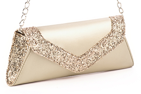 Handcrafted women's elegant clutch in premium gold leather. Perfect for weddings, ceremonies, and parties.  
                Choose from our luxurious collections of leather and fabric to perfectly match your clutches to your outfits.